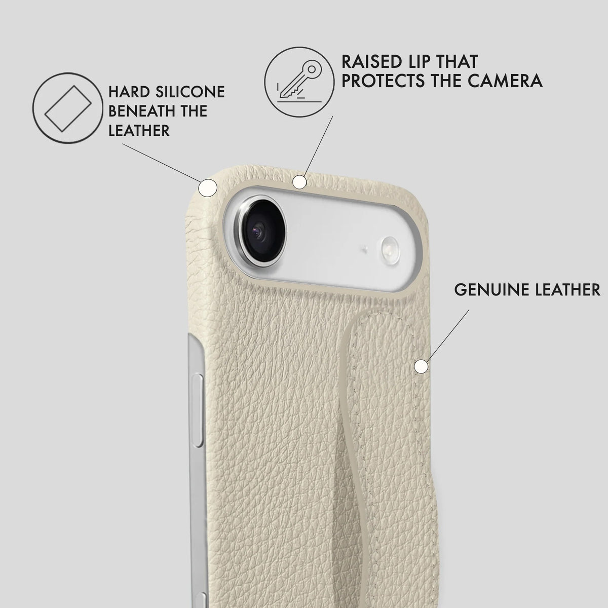 iPhone 17 Air Leather Case — Ashe Handle