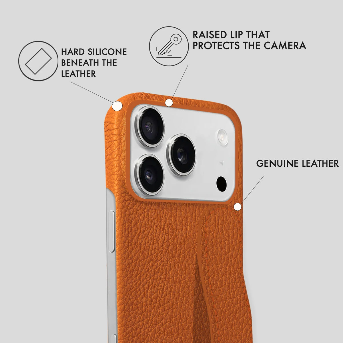 iPhone 17 Pro Leather Case — Ashe Handle