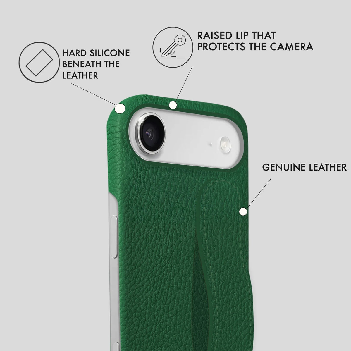 iPhone 17 Air Leather Case — Ashe Handle