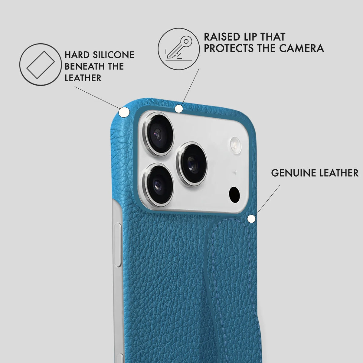 iPhone 17 Pro Leather Case — Ashe Handle