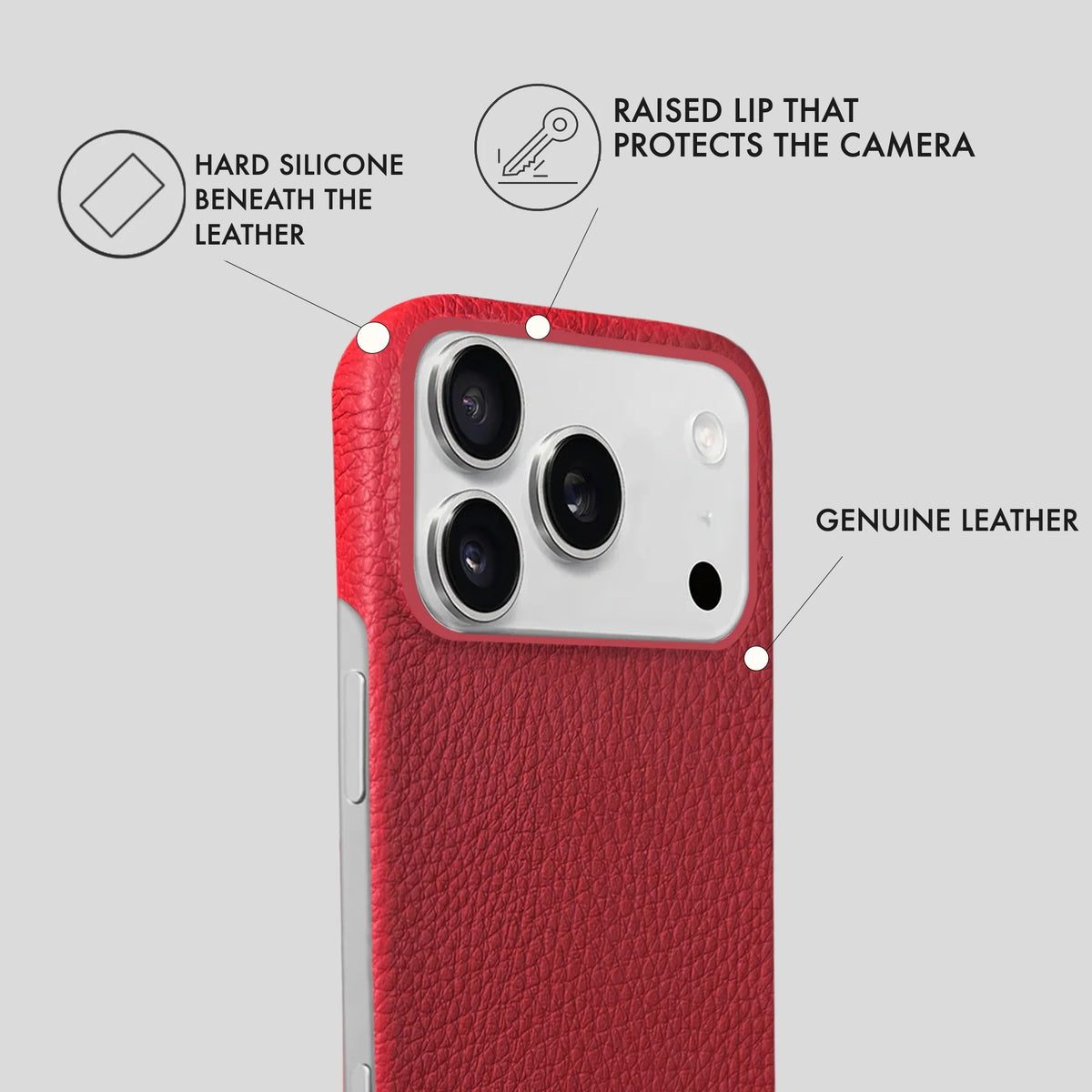 iPhone 17 Pro Max Leather Case — Ashe