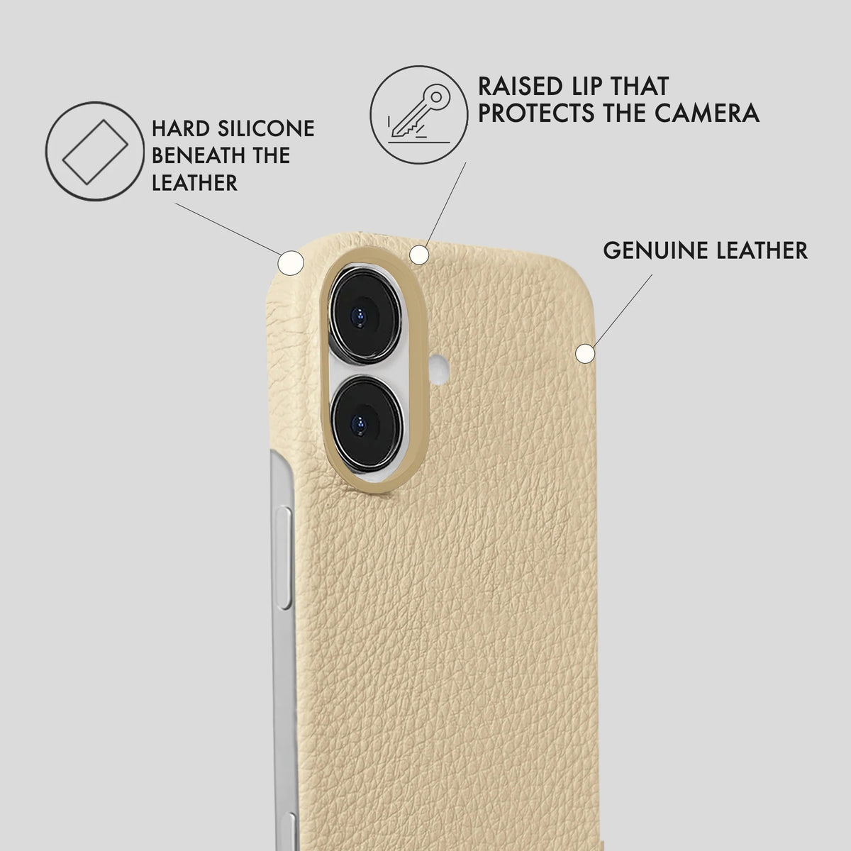 iPhone 17 Leather Case — Ashe