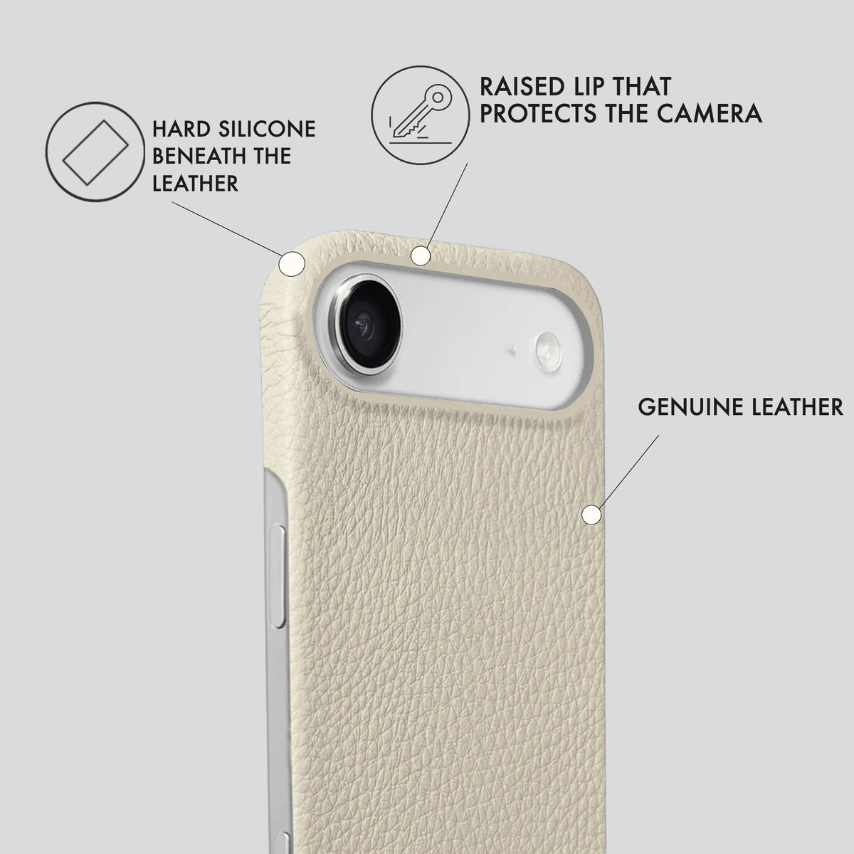 iPhone 17 Air Leather Case — Ashe