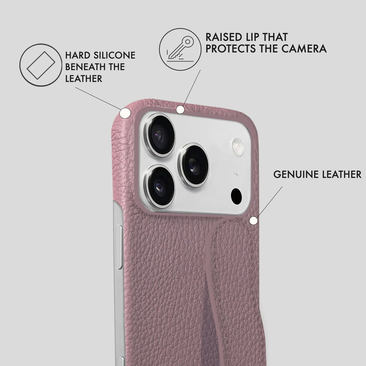iPhone 18 Pro Max Leather Case — Ashe Handle