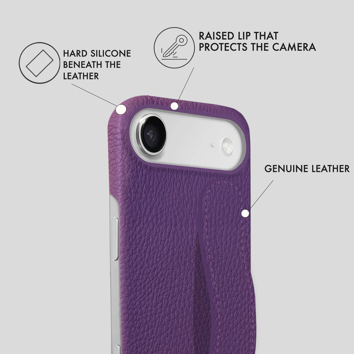 iPhone 17 Air Leather Case — Ashe Handle
