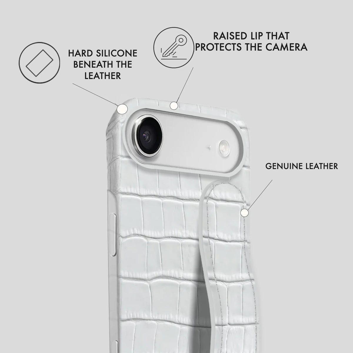iPhone 17 Air Leather Case — Vega Handle