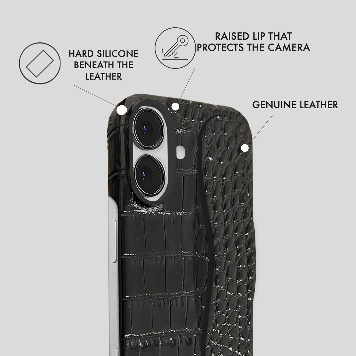 iPhone 17 Leather Case — Neo Handle
