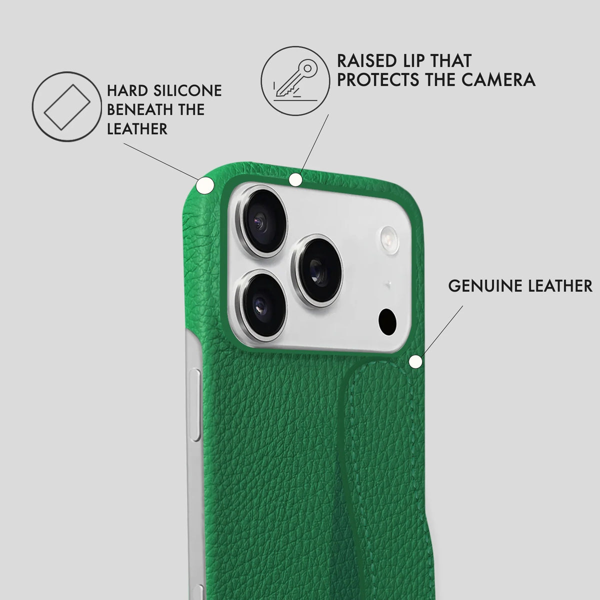 iPhone 17 Pro Leather Case — Ashe Handle