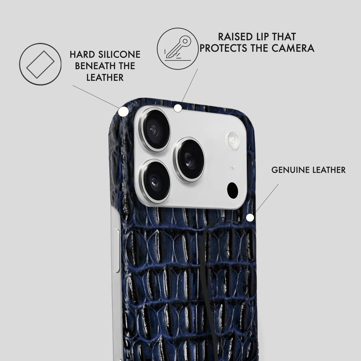 iPhone 17 Pro Max Leather Case — Titan Handle