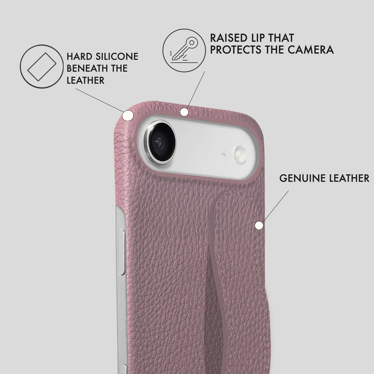 iPhone 17 Air Leather Case — Ashe Handle
