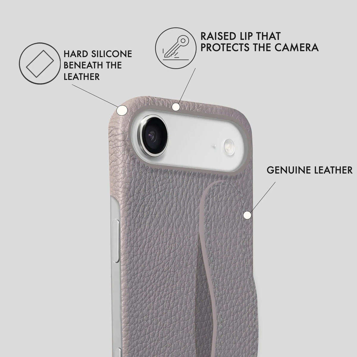 iPhone 17 Air Leather Case — Ashe Handle