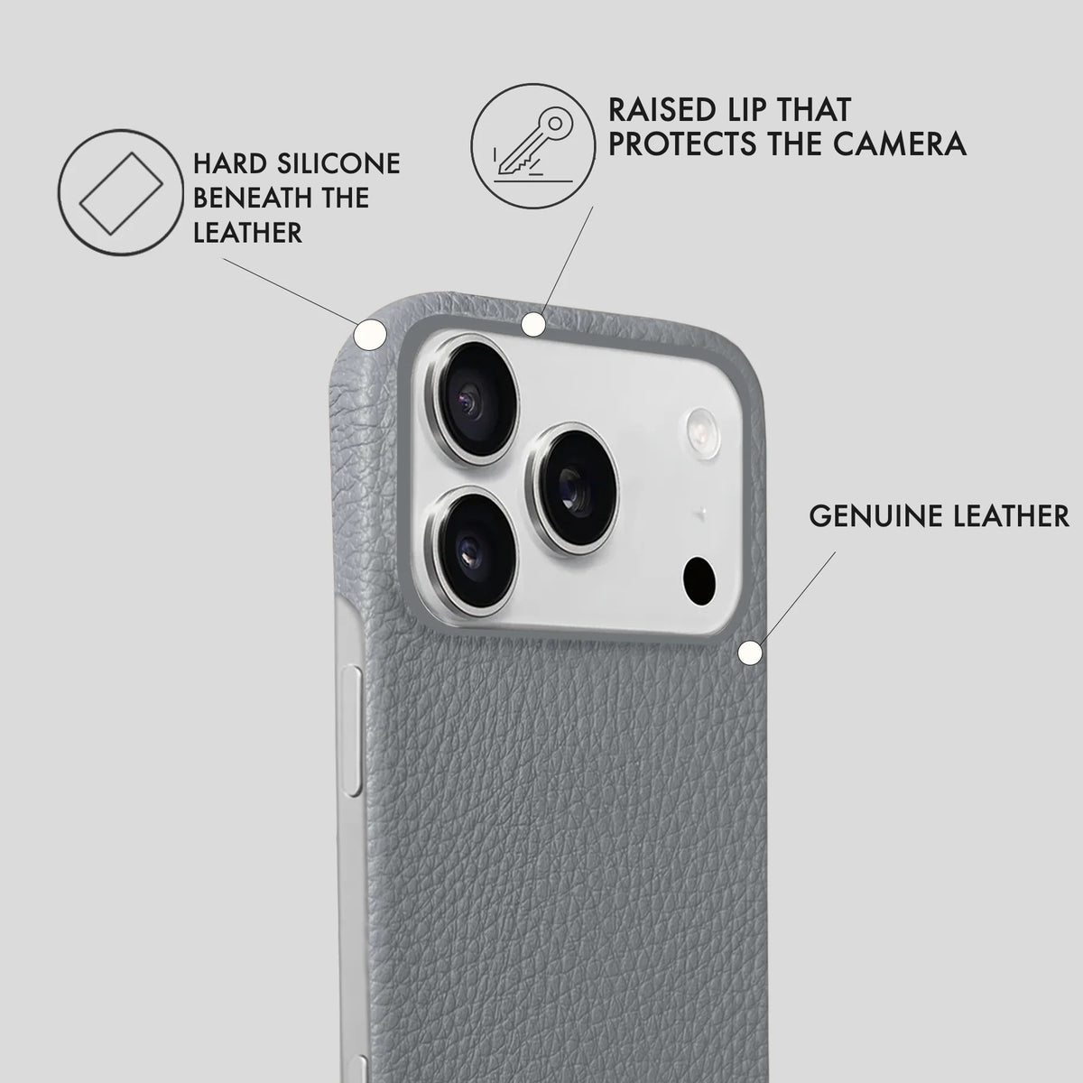 iPhone 17 Pro Max Leather Case — Ashe