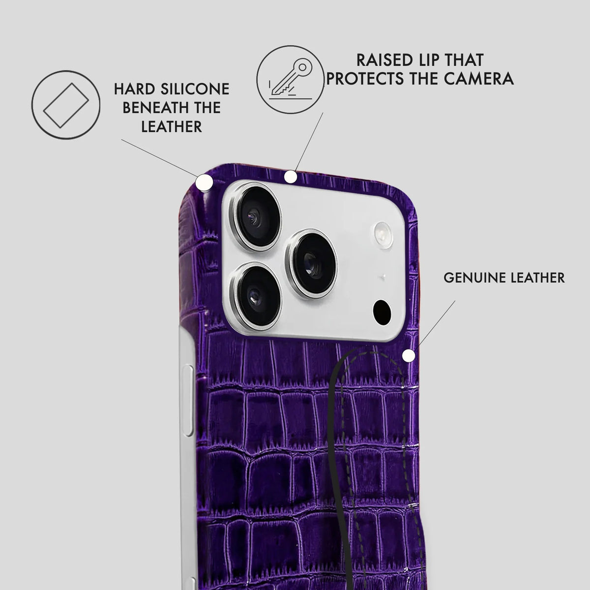 iPhone 17 Pro Max Leather Case — Vega Handle