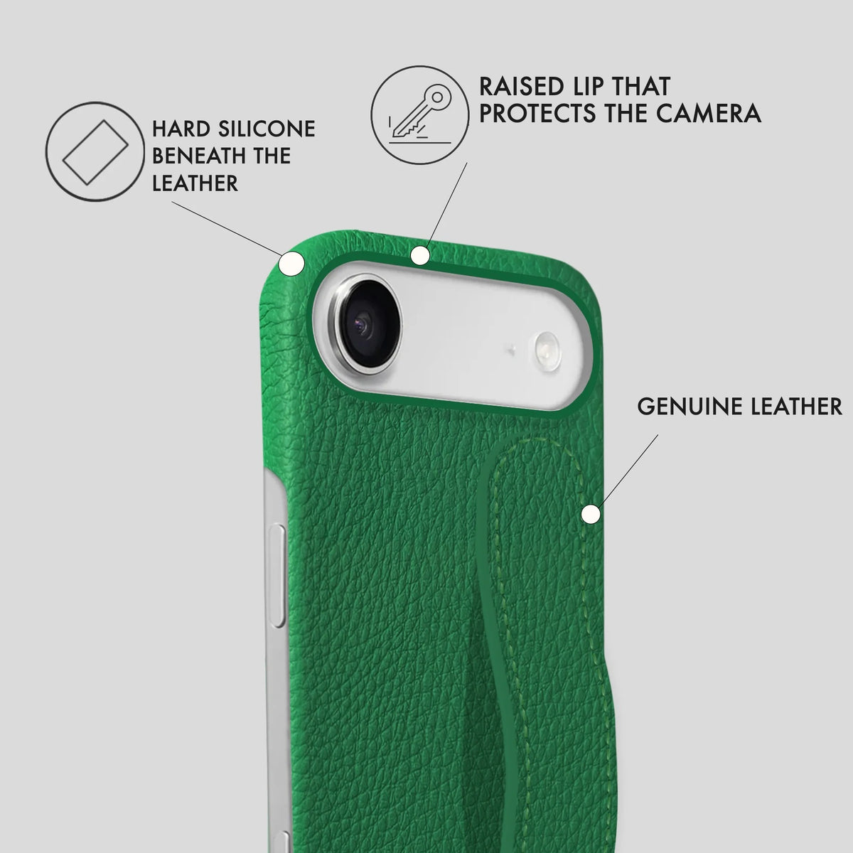 iPhone 17 Air Leather Case — Ashe Handle