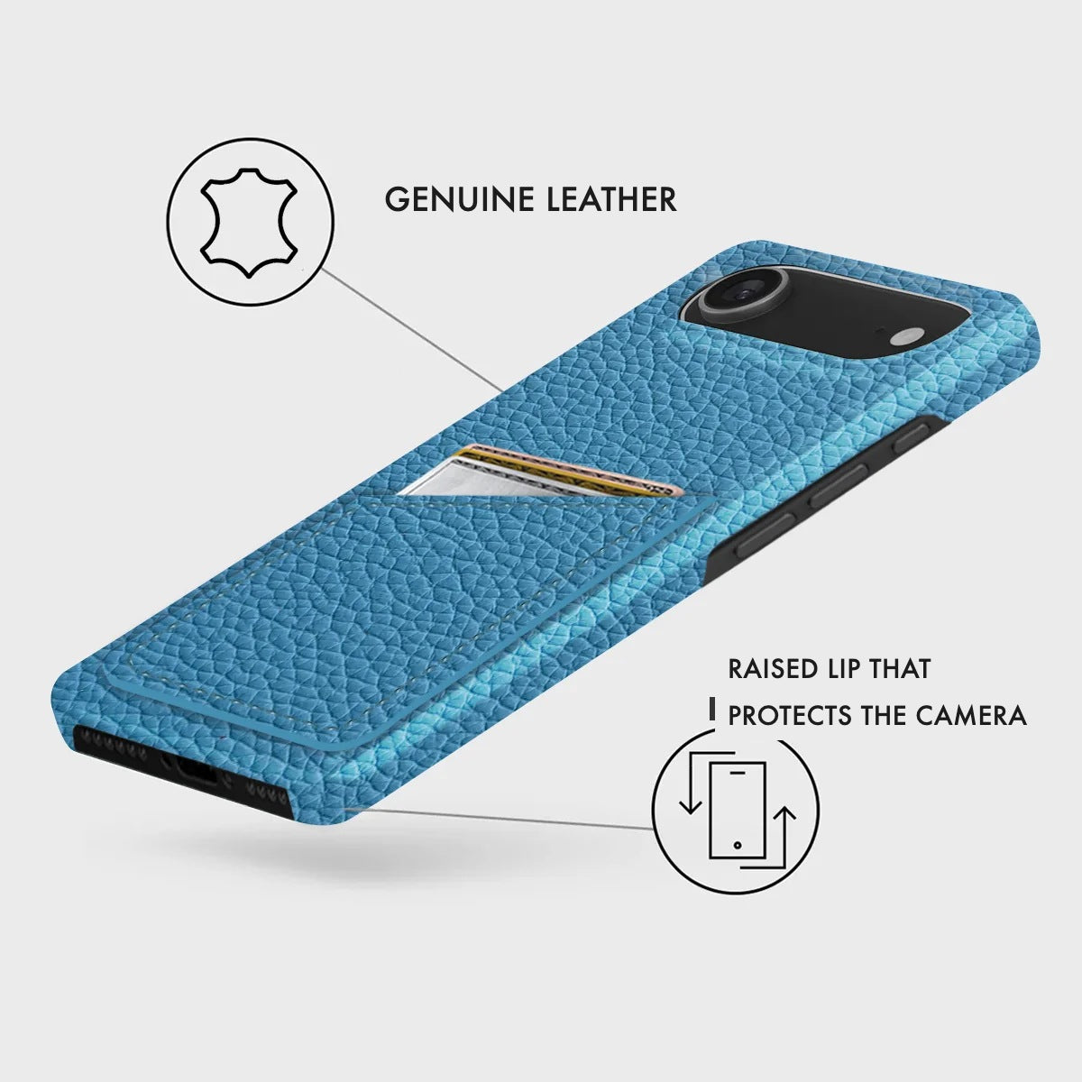iPhone 17 Air Leather Case — Ashe Handle Cardholder