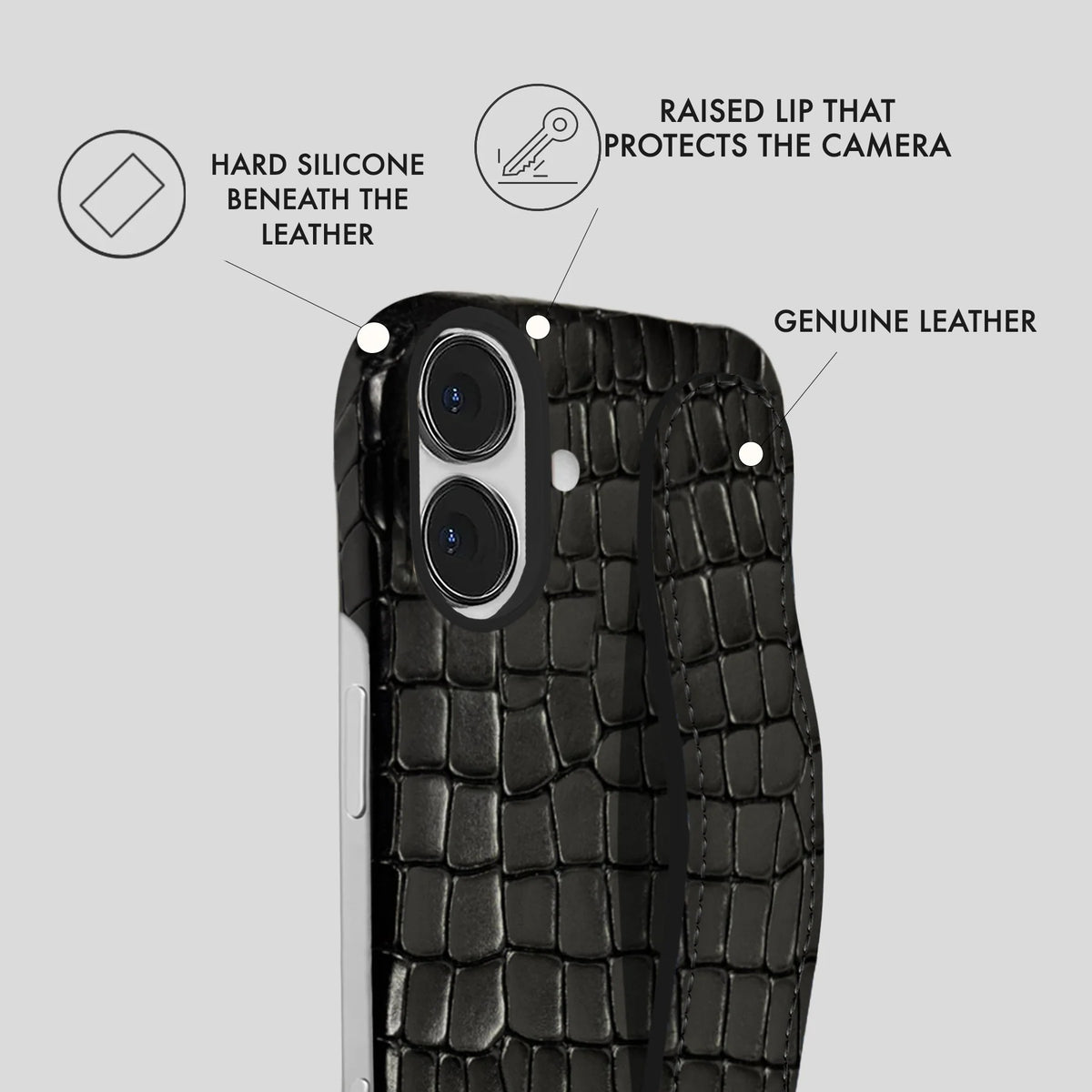 iPhone 17 Leather Case — Lusso Handle