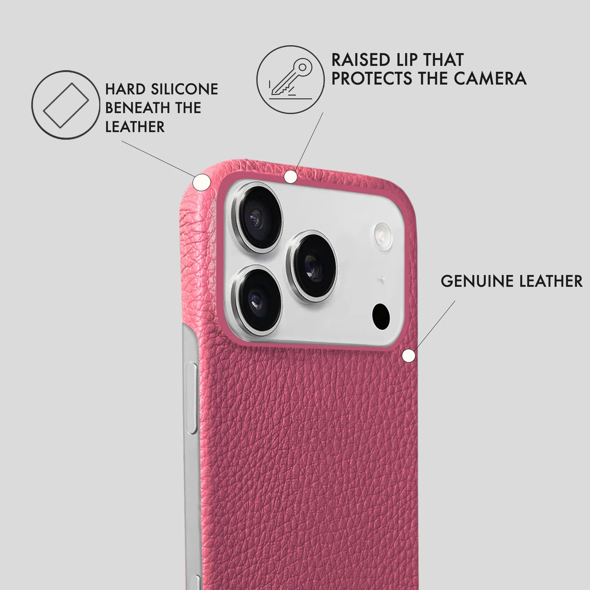 iPhone 17 Pro Max Leather Case — Ashe