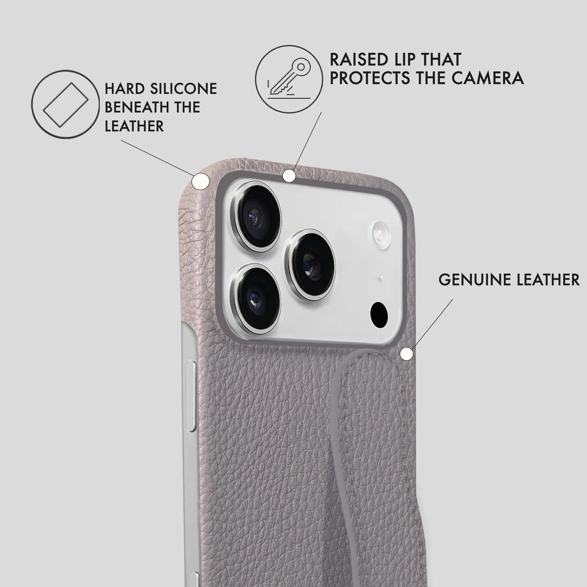 iPhone 17 Pro Leather Case — Ashe Handle