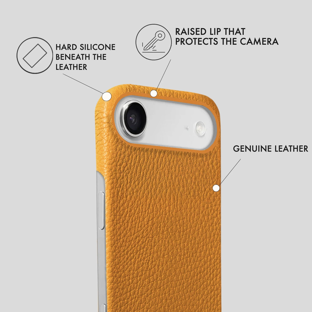 iPhone 17 Air Leather Case — Ashe