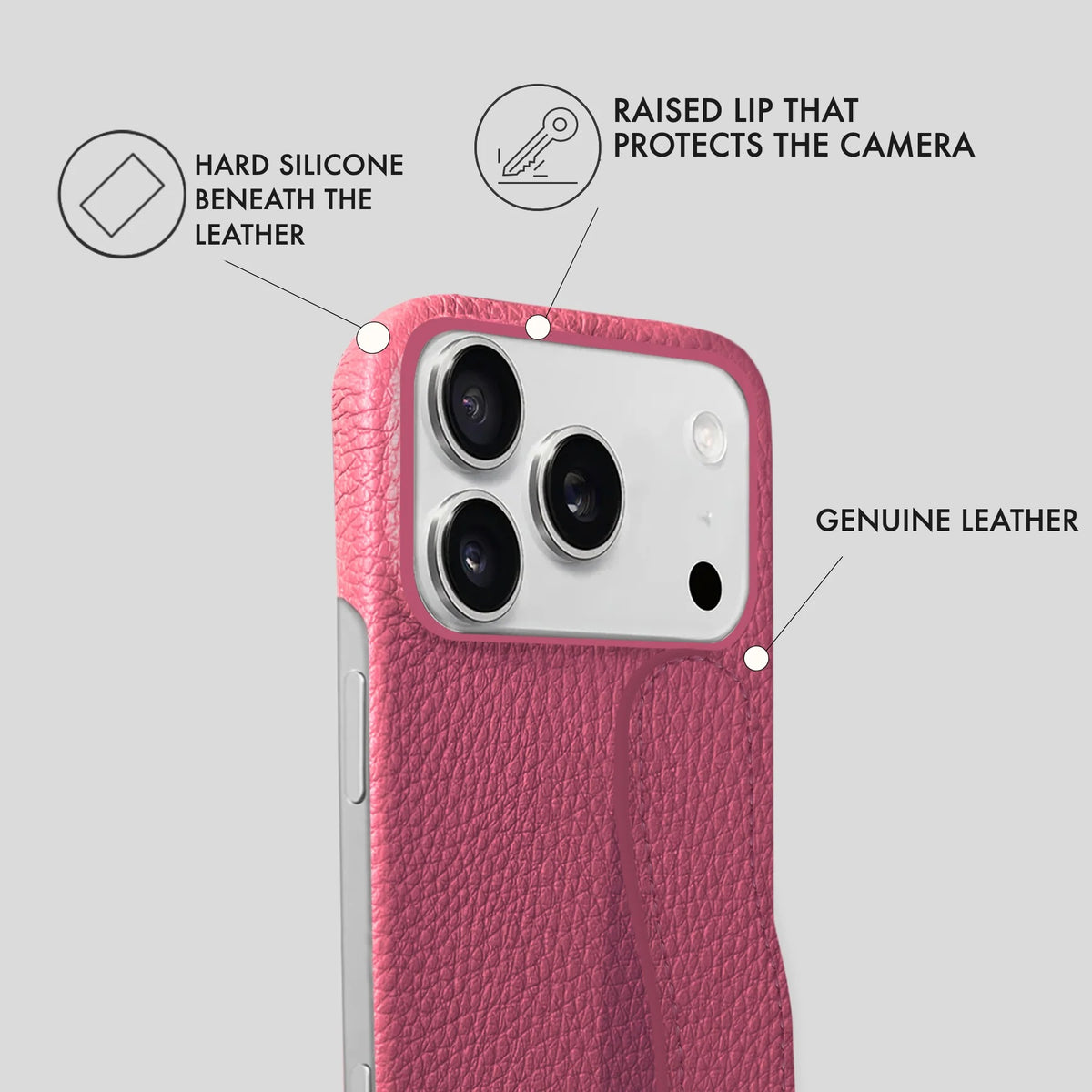 iPhone 17 Pro Leather Case — Ashe Handle