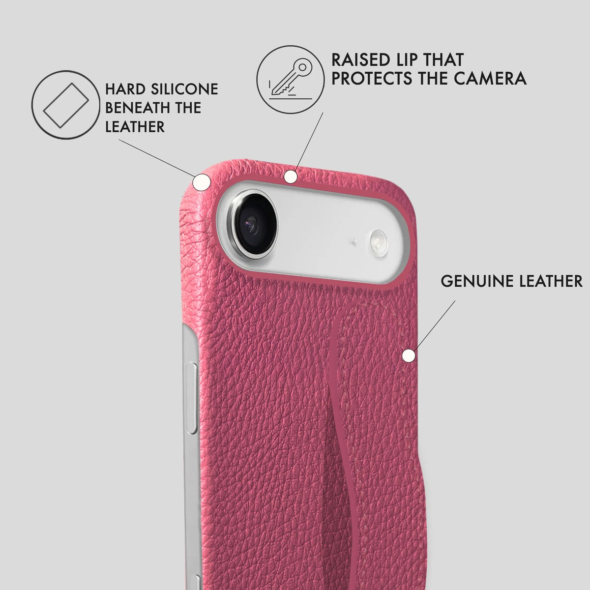 iPhone 17 Air Leather Case — Ashe Handle