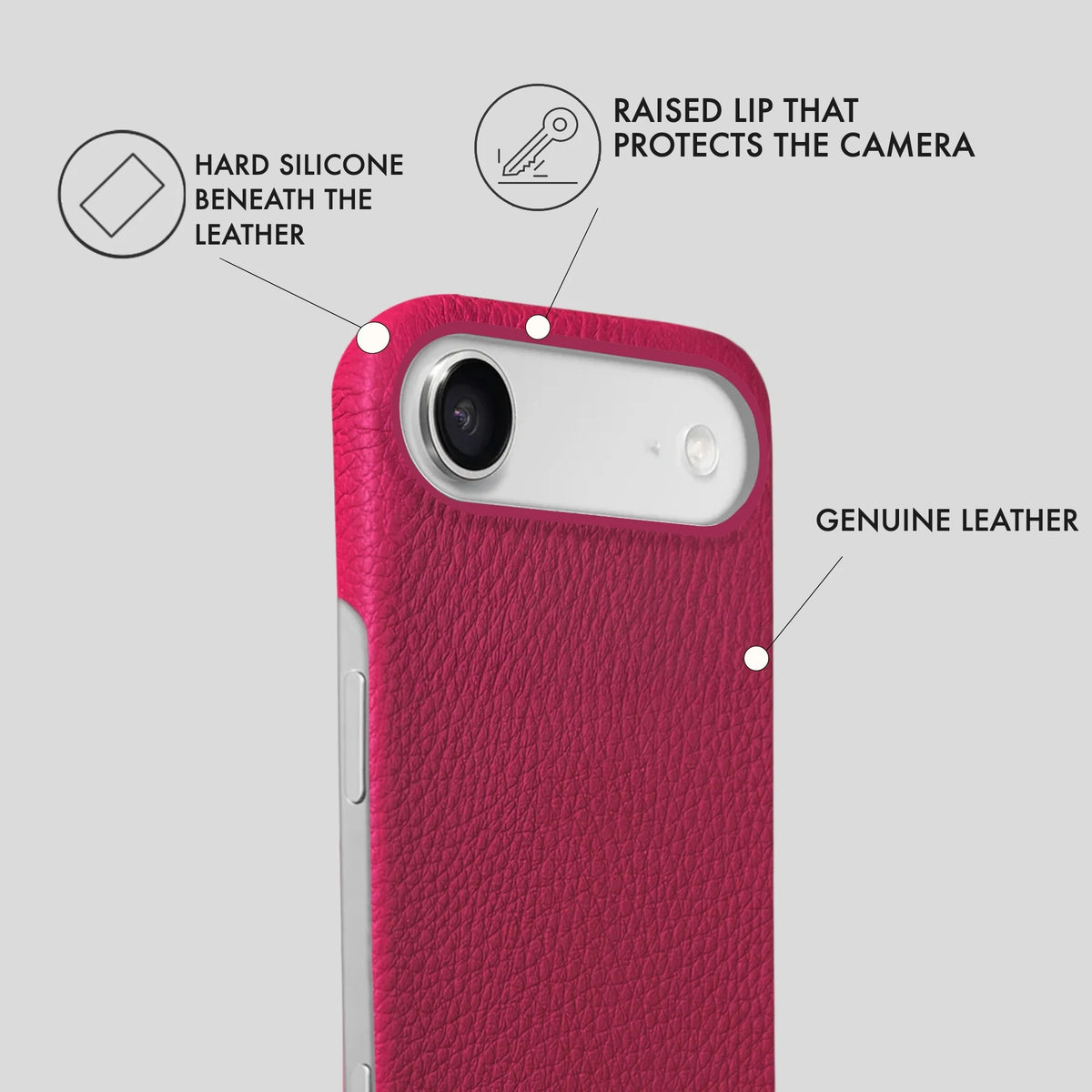 iPhone 17 Air Leather Case — Ashe