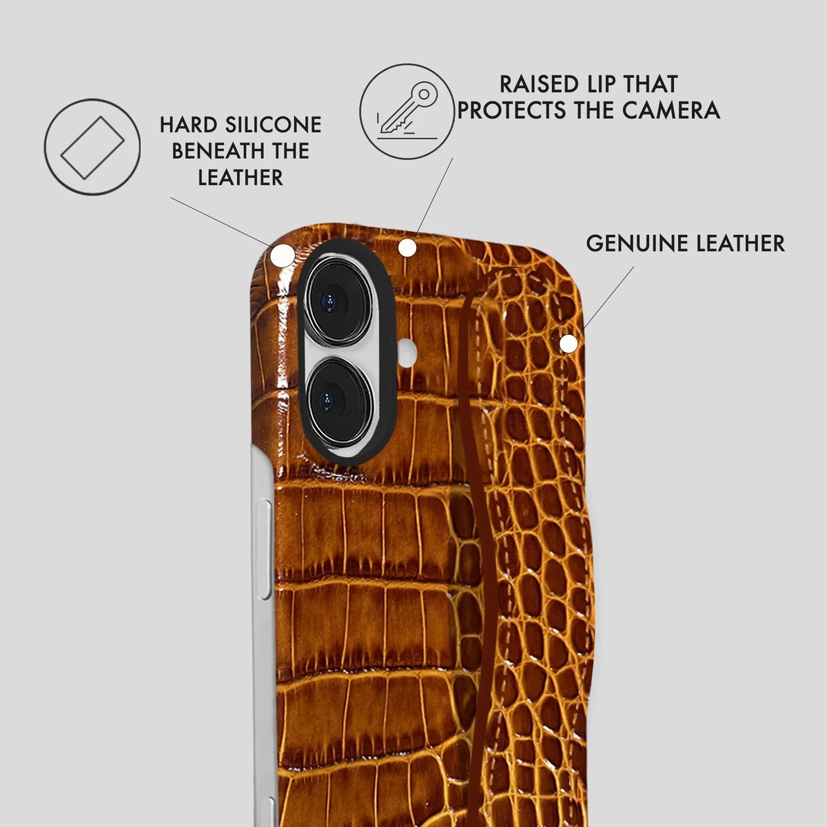 iPhone 17 Leather Case — Neo Handle