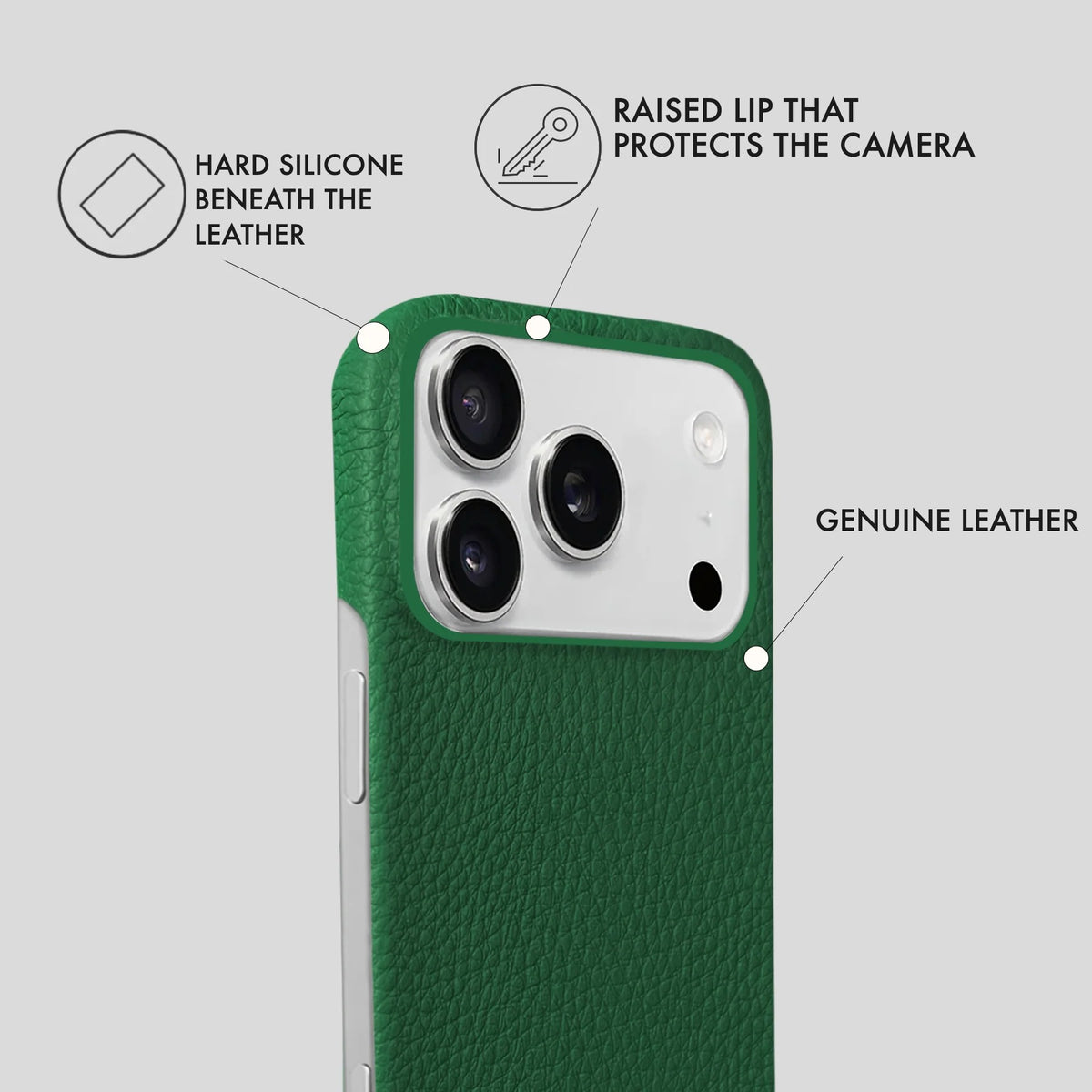 iPhone 17 Pro Max Leather Case — Ashe