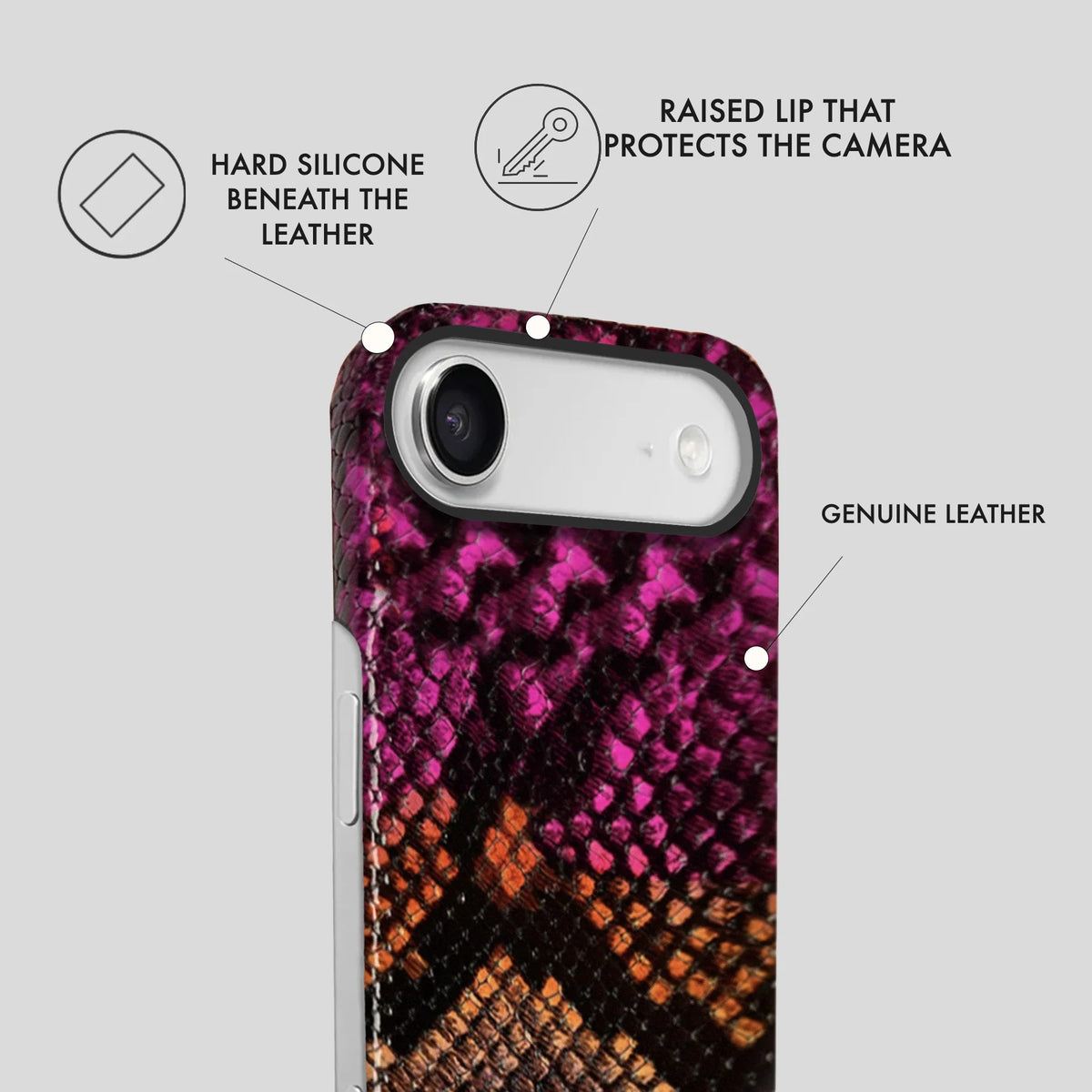 iPhone 17 Air Leather Case — Elise