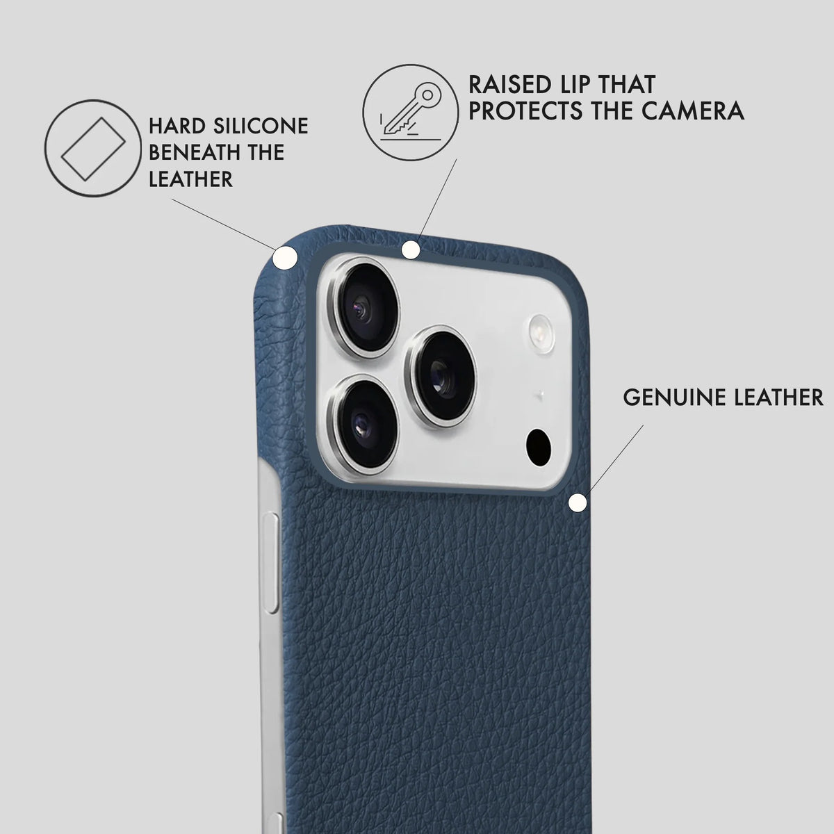 iPhone 17 Pro Max Leather Case — Ashe