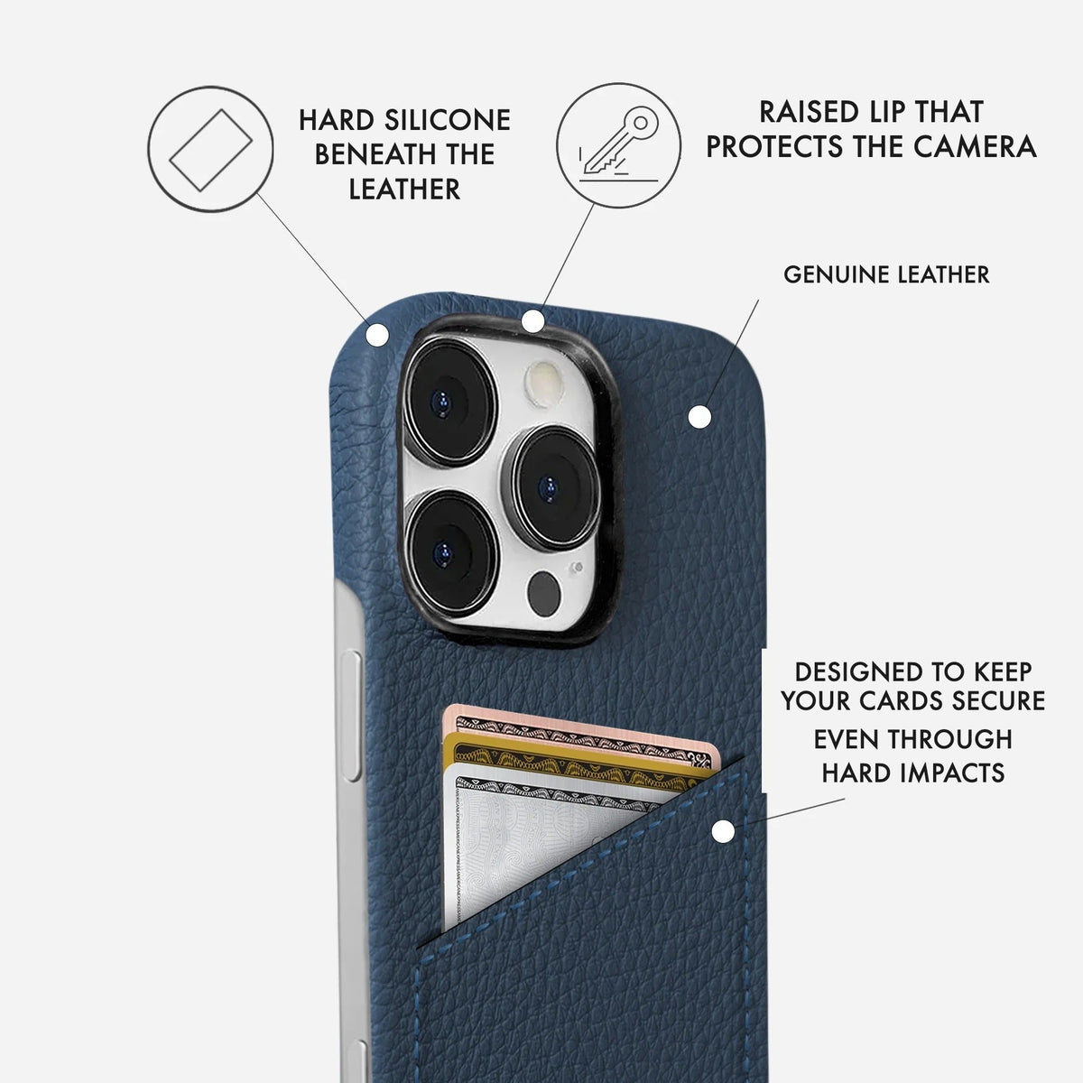 iPhone 14 Pro Max Leather Case — Ashe Cardholder