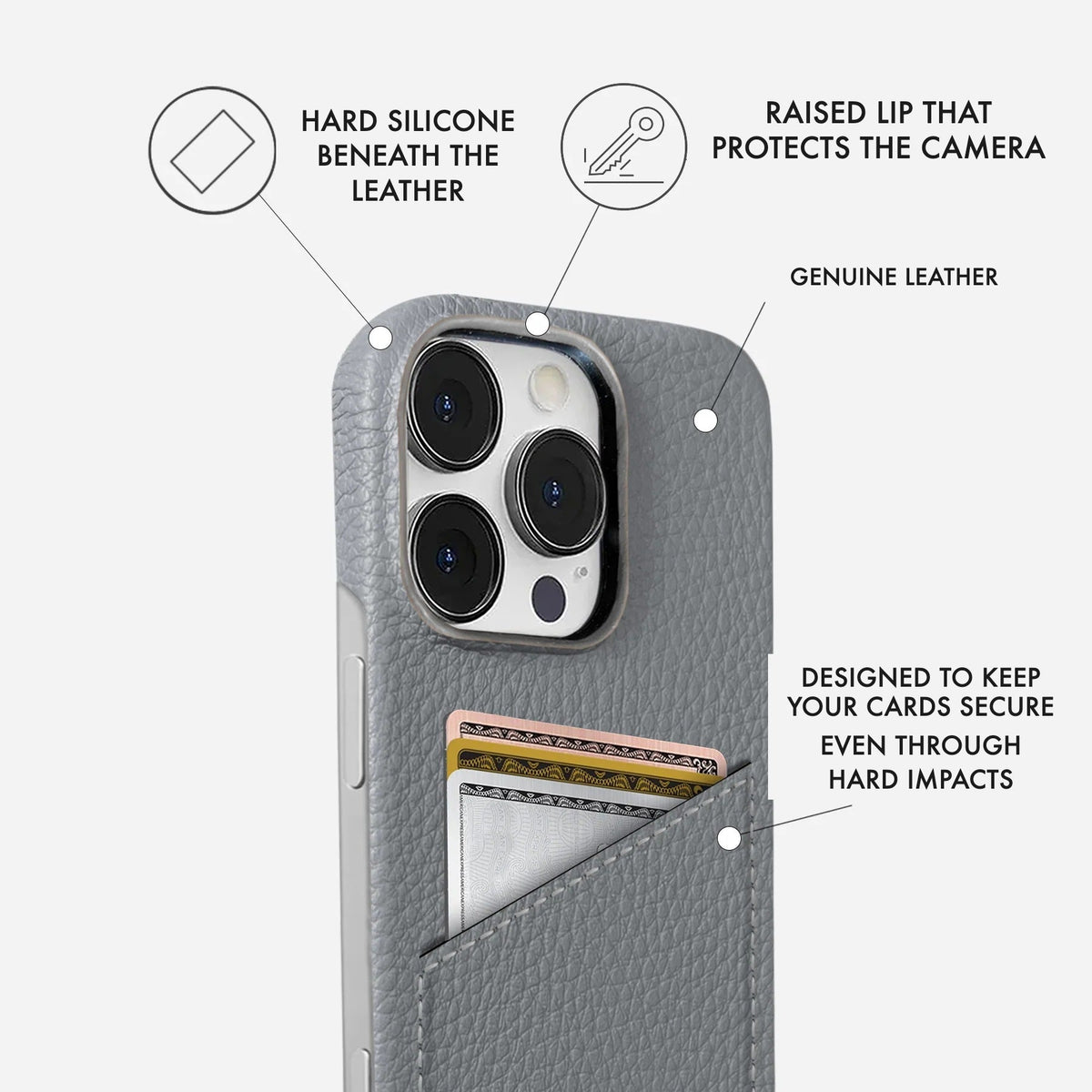 iPhone 15 Pro Max Leather Case — Ashe Cardholder