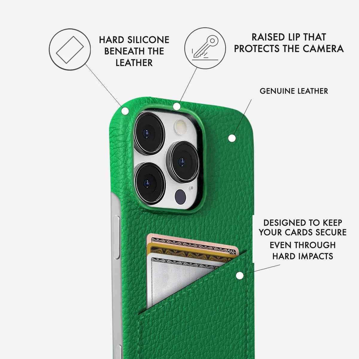iPhone 14 Pro Max Leather Case — Ashe Cardholder