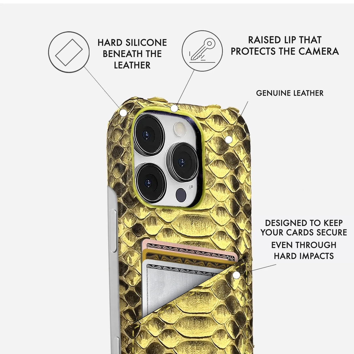 iPhone 16 Pro Max Leather Case — Piton Cardholder