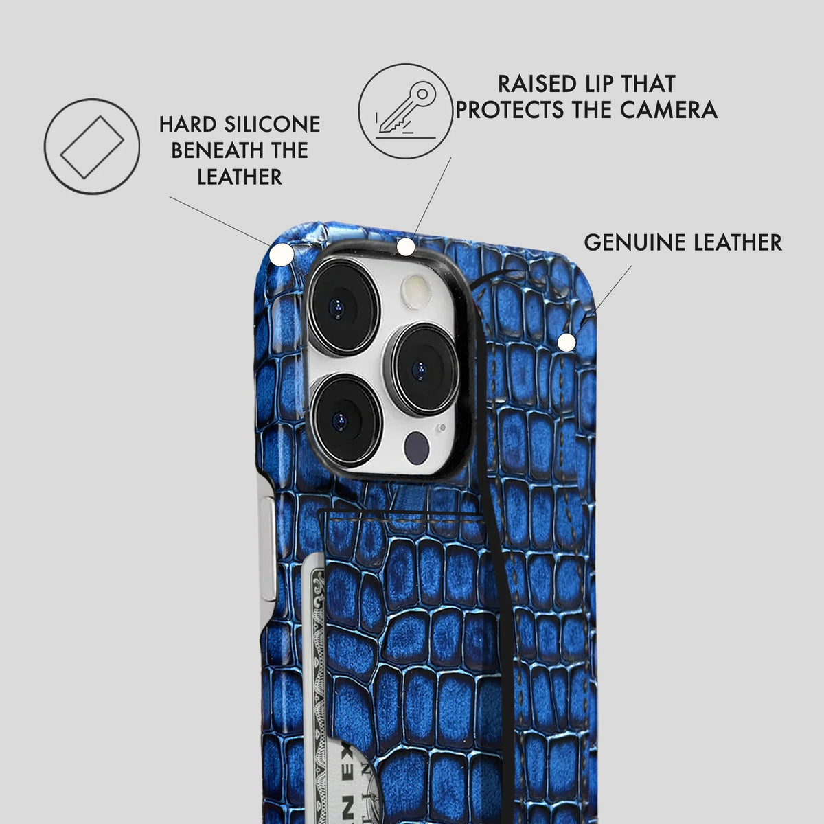 iPhone 13 Pro Leather Case — Lusso Handle Cardholder