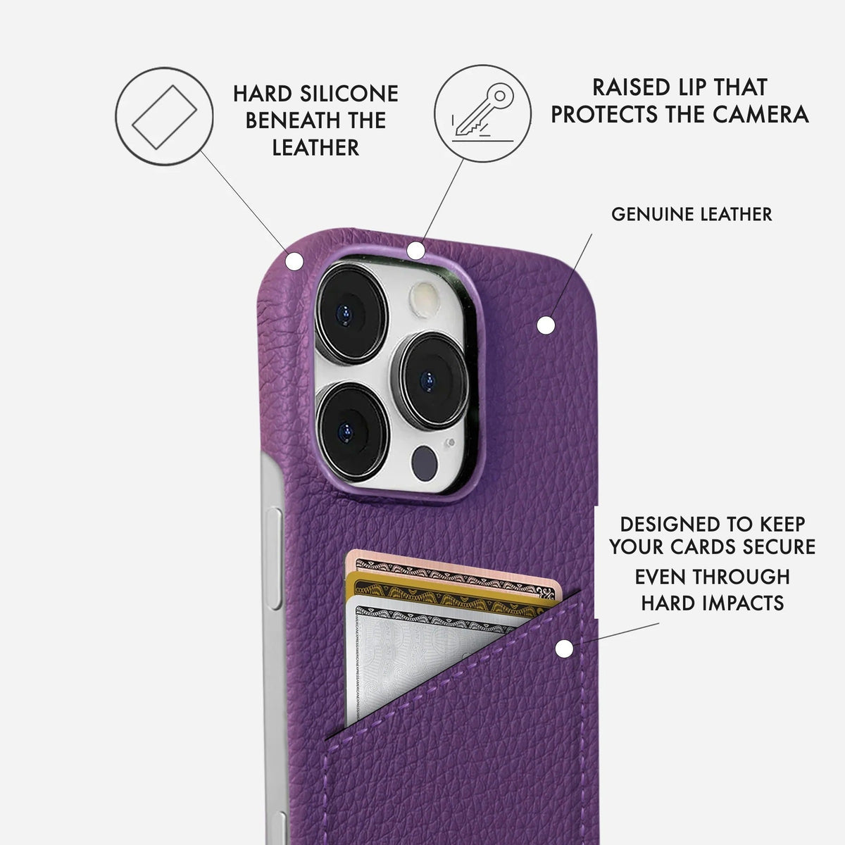 iPhone 13 Pro Max Leather Case — Ashe Cardholder