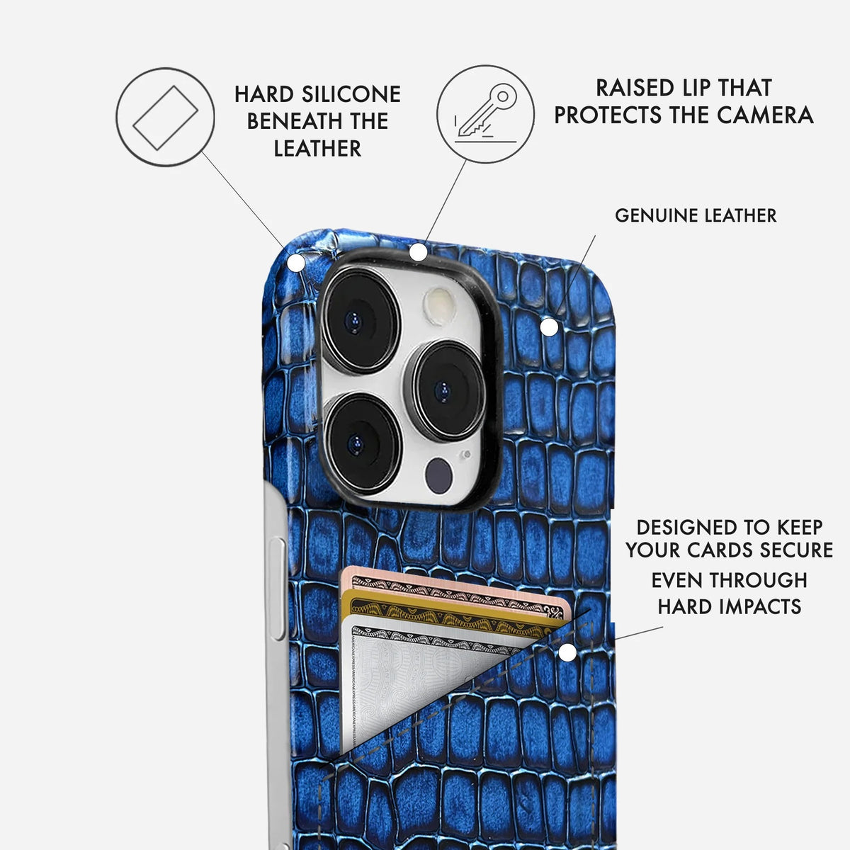 iPhone 16 Pro Leather Case — Lusso Cardholder