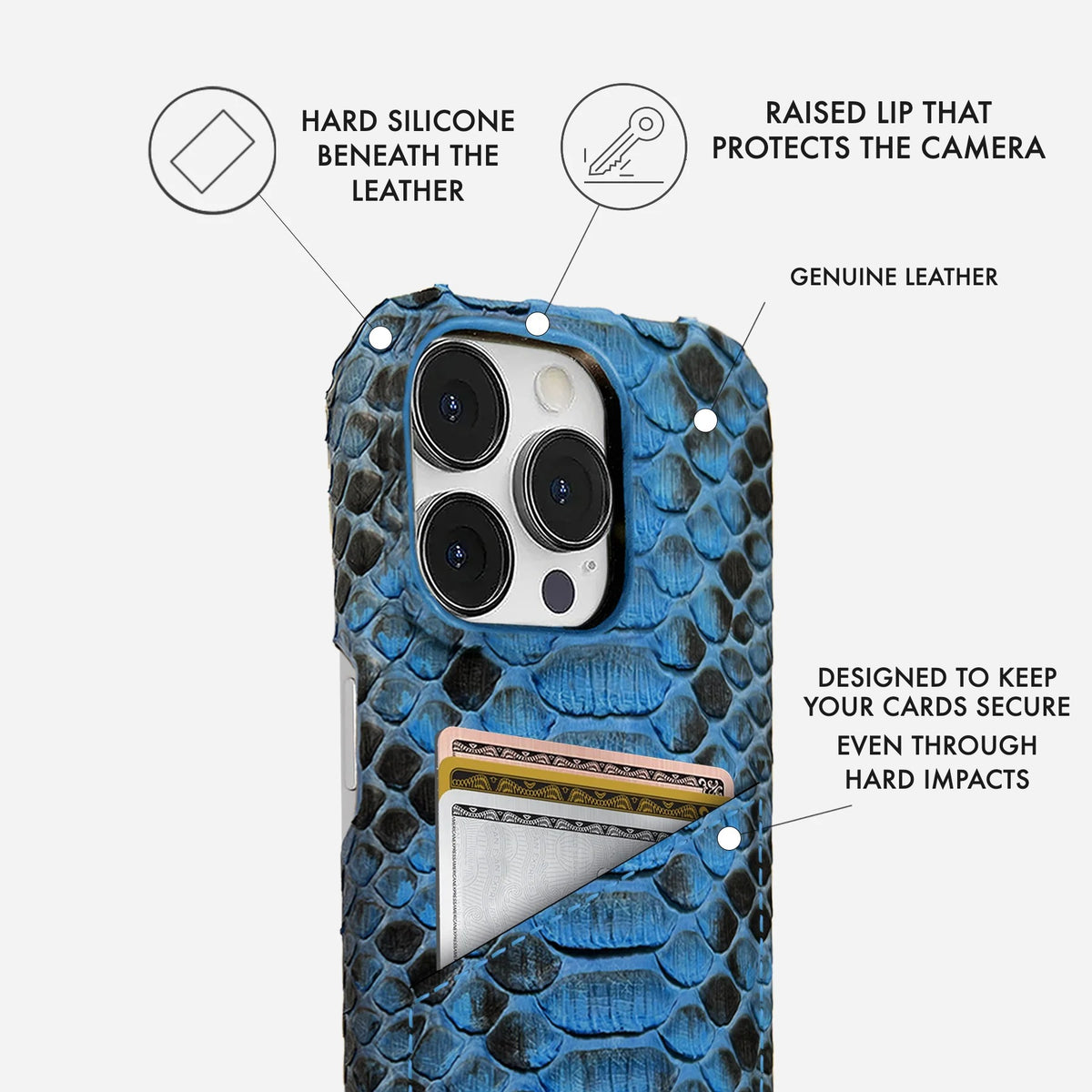 iPhone 13 Pro Max Leather Case — Piton Cardholder