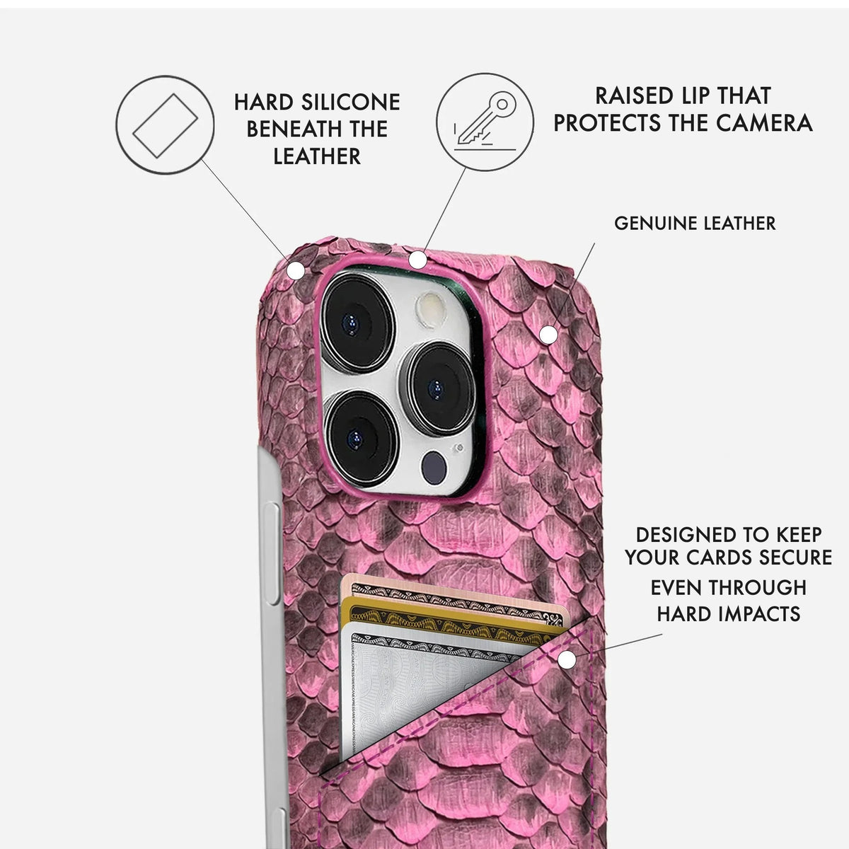 iPhone 16 Pro Max Leather Case — Piton Cardholder