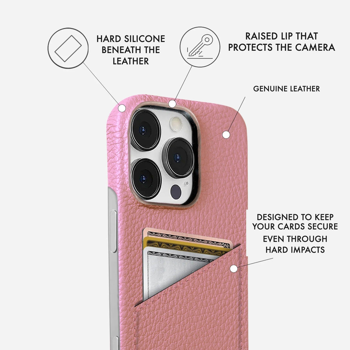 iPhone 14 Pro Max Leather Case — Ashe Cardholder
