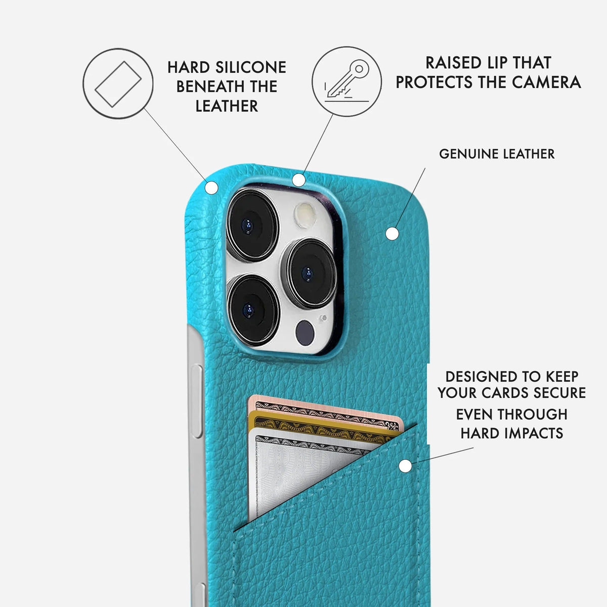 iPhone 14 Pro Max Leather Case — Ashe Cardholder