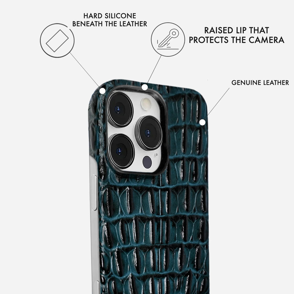 iPhone 16 Pro Leather Case — Titan