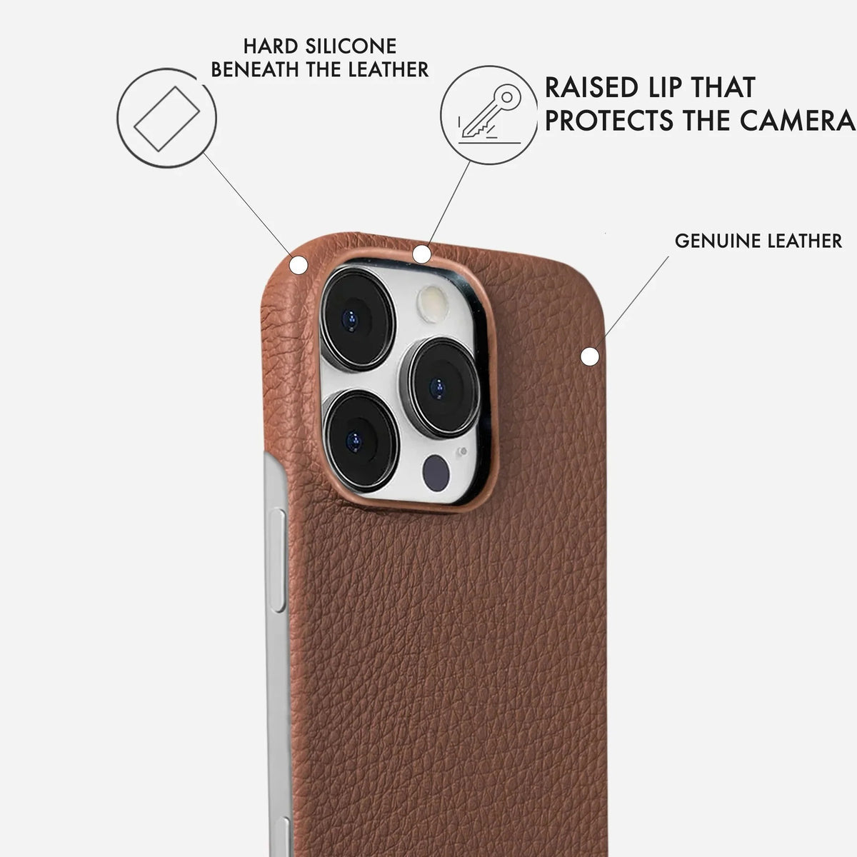 iPhone 16 Pro Max Leather Case — Ashe