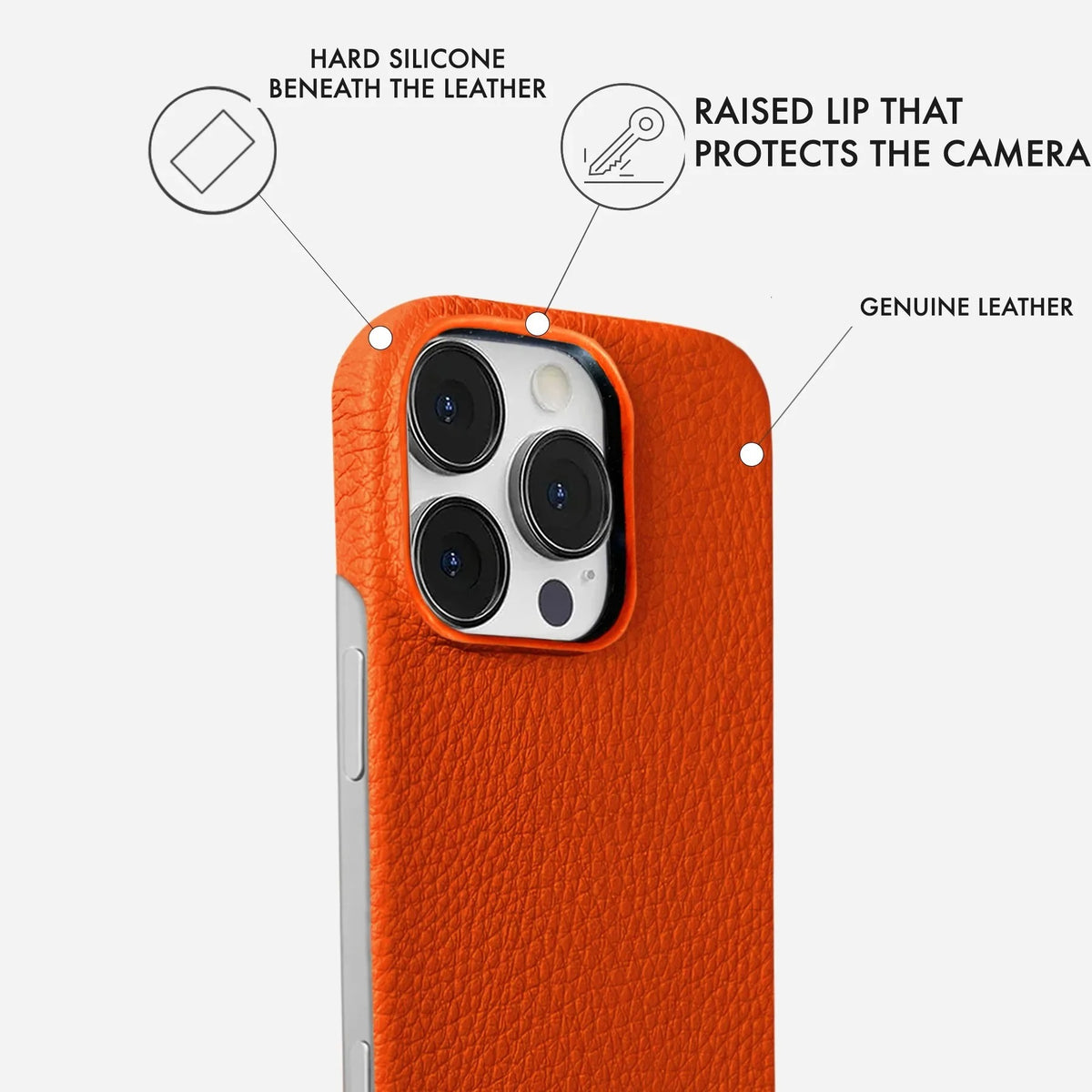 iPhone 16 Pro Leather Case — Ashe