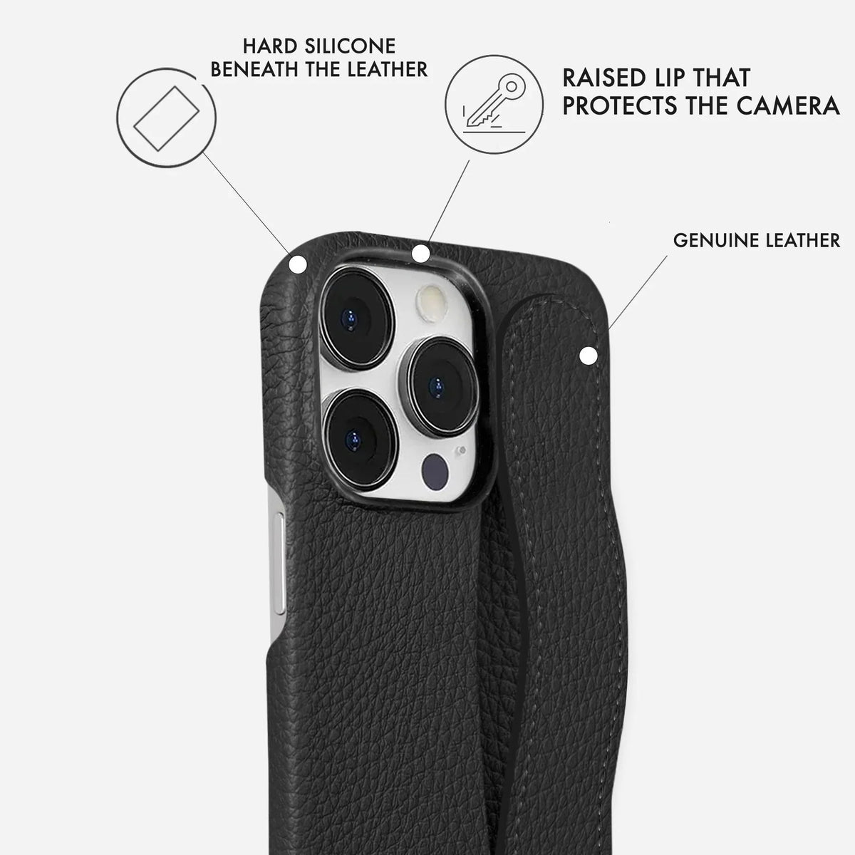 iPhone 15 Pro Leather Case — Ashe Handle