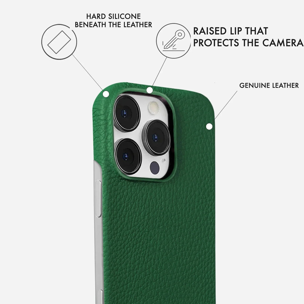 iPhone 16 Pro Leather Case — Ashe