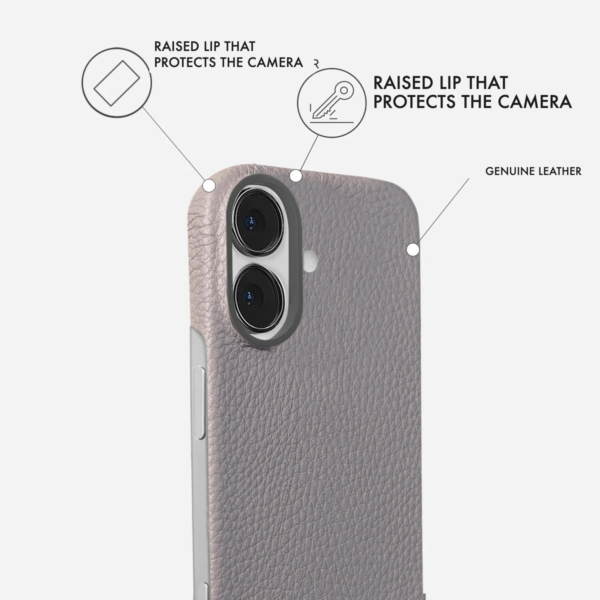 iPhone 17 Leather Case — Ashe