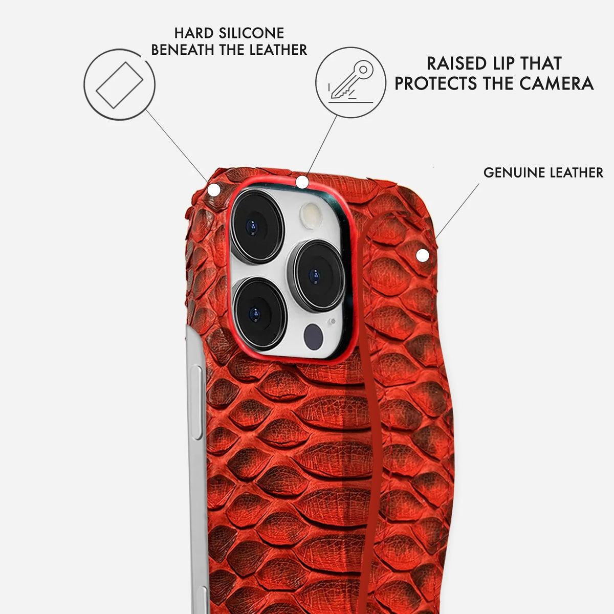iPhone 16 Pro Leather Case — Piton Handle
