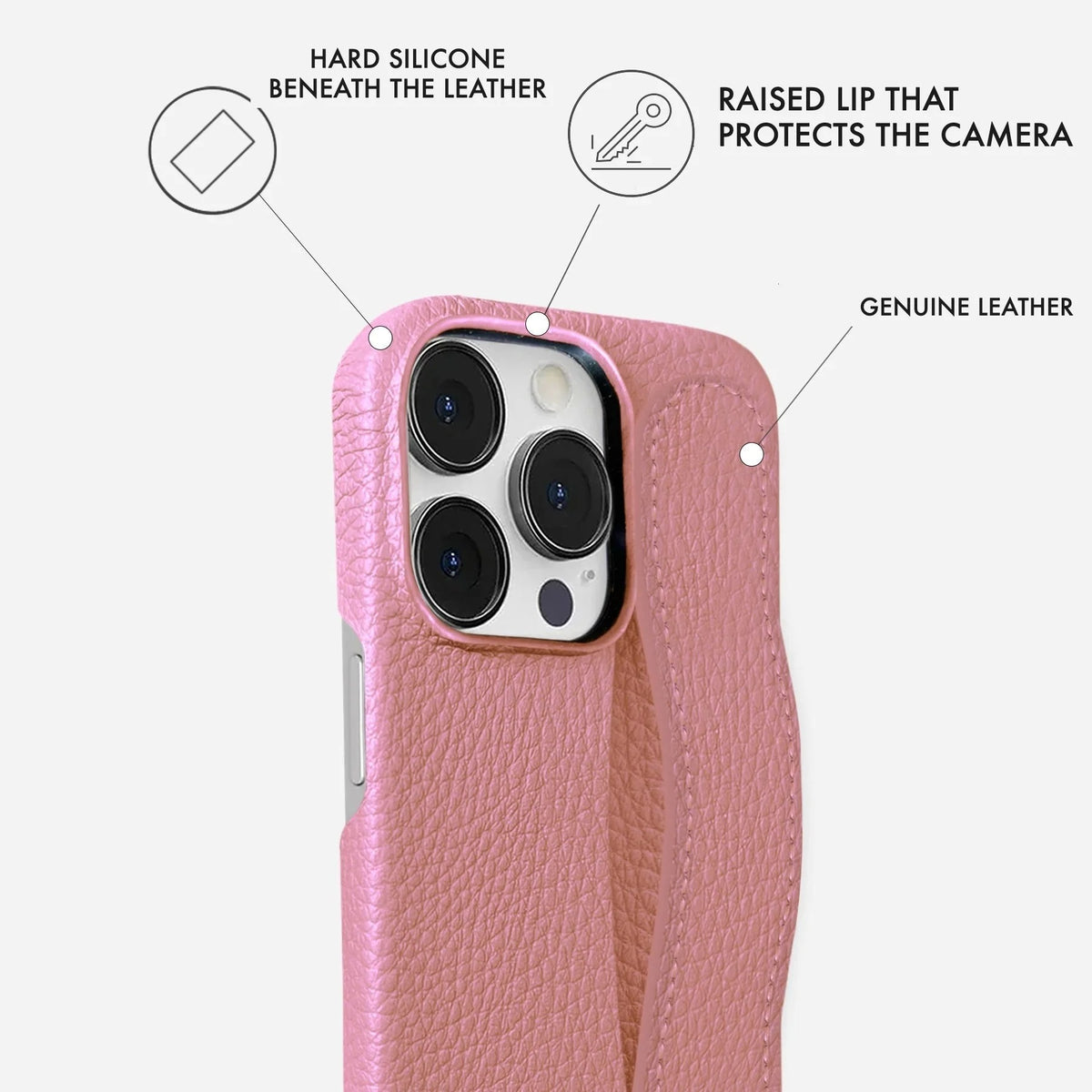 iPhone 15 Pro Leather Case — Ashe Handle
