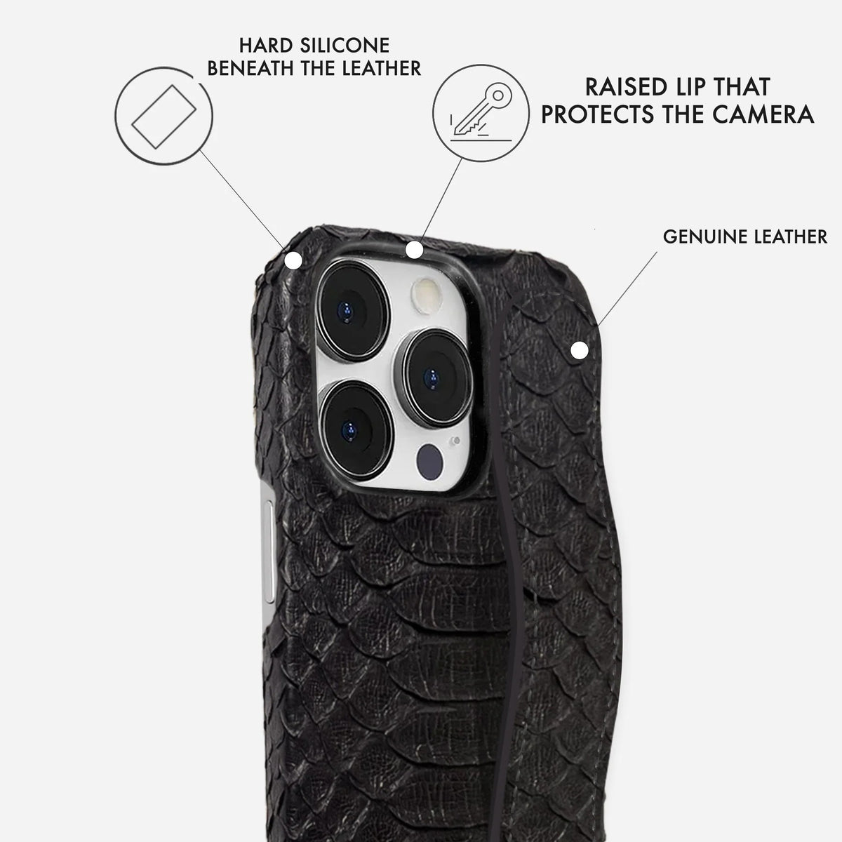 iPhone 15 Pro Max Leather Case — Piton Handle